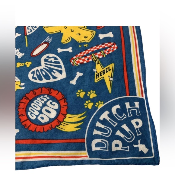 Dutch Bros Dutch Pup Bandana Scarf DB RARE 1992 NEW National Dog Day - Picture 3 of 9